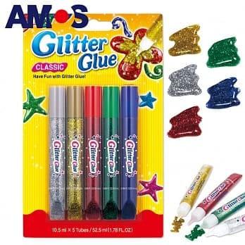 韓國 AMOS 5色金蔥膠