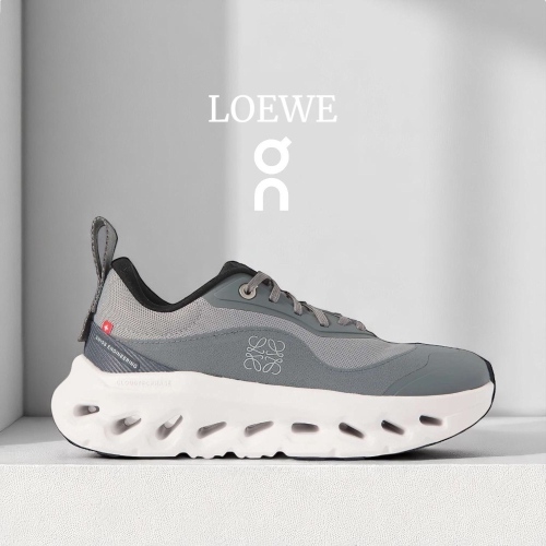 ?LOEWE x On昂跑聯名Running Cloudtilt 2.0 Grey/White 彈力再生針織鞋｜聯乘｜