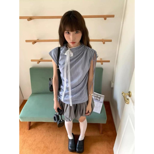 ????˚✿˖ 選品｜2025韓系推薦❤️‍?條紋抽繩無袖上衣&花苞裙