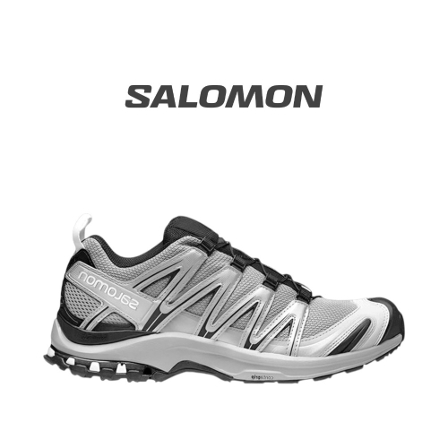 ? Salomon XA Pro 3D 越野跑步鞋 灰黑銀色｜合金灰｜黑色｜淺灰色｜銀色｜白色｜網眼布鞋面｜防潑水 運