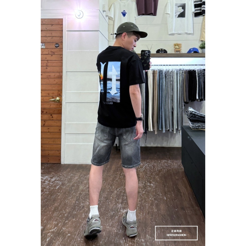 『新品上市』重磅Thinkin海浪短T(NOF2404N8062)-黑