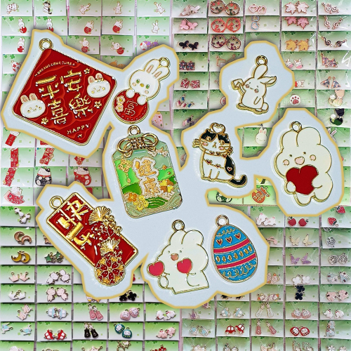 西西手工藝材料 25320 DIY配飾-韓式吊墜(寬約12~25mm) 鎖圈 耳環 飾品配件 墜飾墜子墜頭綴飾 滿額免運