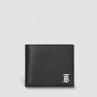 Check and Leather Bifold Wallet TB字樣粒面皮革雙折皮夾｜黑色｜荔枝紋 客人預訂