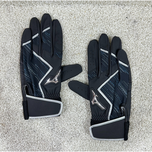 = 威勝 運動用品 = Mizuno 打擊手套(雙) 1ETEA60109 (黑)