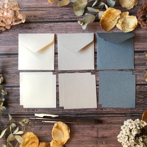 [好築藝]日本 Hütte paper works｜復古色系 信紙信封組 3款。贈送隨機已註銷戳國外郵票