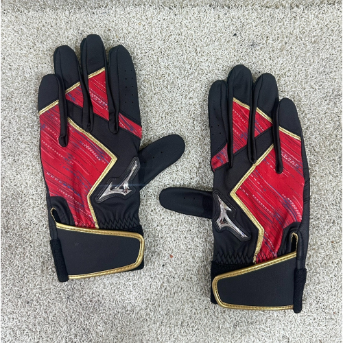 = 威勝 運動用品 = 26年 Mizuno 打擊手套(雙) 1ETEA60162 (中華紅)