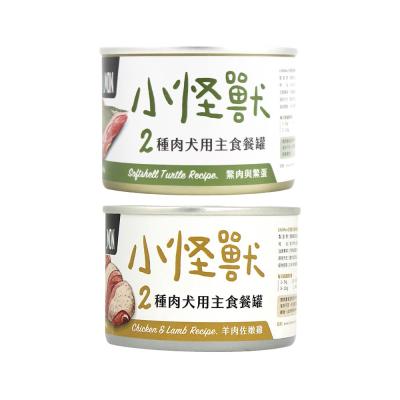 【怪獸部落】犬用｜2種肉無膠主食罐 - 165g*12/箱