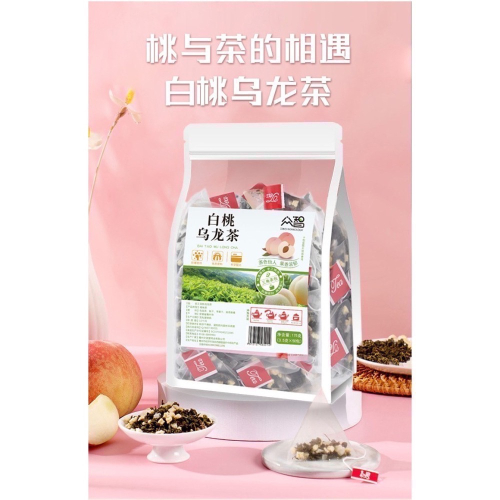 【台灣現貨】白桃烏龍茶 175克/袋 三角立體茶包 烏龍蜜桃茶 袋泡茶 烏龍茶 養生茶