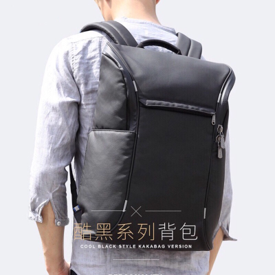 《LEO包舖》KAKA 酷黑騎士經典後背包