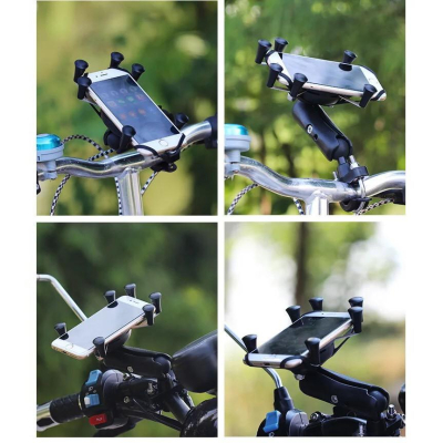 BJ批發【現貨】機車手機架 =快拆= 後視鏡款 通用型 摩托車 檔車 機車 腳踏車 六爪手機架 2合1款