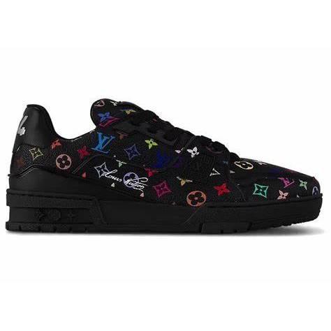 LV Takashi Murakami LV Trainer Sneaker Black