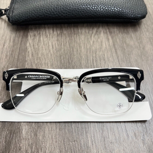 CHROME HEARTS眼鏡 克羅心眼鏡 周杰倫同款眼鏡 大寶劍配飾眼鏡 半框鏡架 光學眼鏡 可自配度數近視 男女同款
