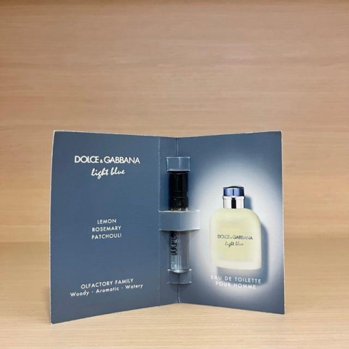 栗子美妝?｜DOLCE & GABBANA 淺藍男性淡香水1.5ml 小樣 專櫃中文標 香水小樣 針管香水 D&G