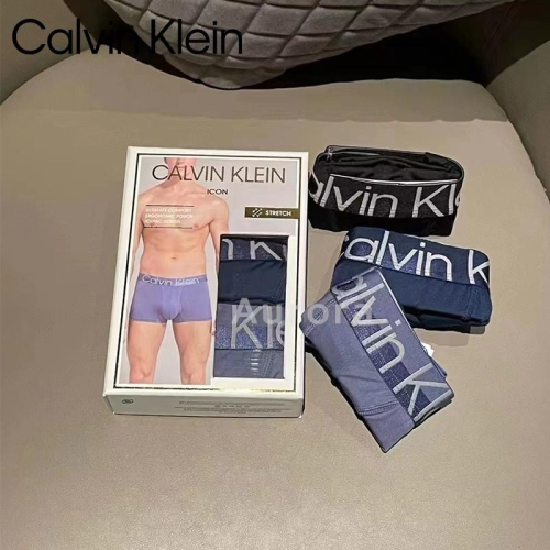 Aurora 購物分享? Calvin Klein 男士雙拼內褲 編織腰帶 男士平角內褲 平口內褲 3色/組盒裝