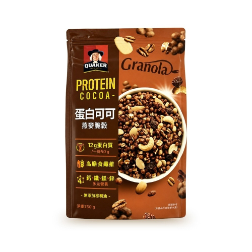 好市多現貨快出【桂格】蛋白可可燕麥脆穀(750克/包) 燕麥 多穀飲 蛋白可可 早餐麥片 麥片 沖泡燕麥飲 好市多燕麥
