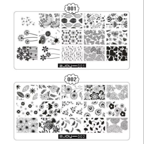 zjoy美甲鋼板長方型1-10