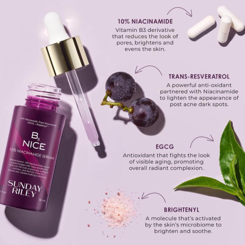 美國代購現貨Sunday Riley?B3 NICE 10% NIACINAMIDE 10%煙酰胺精華